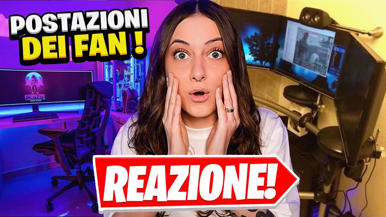 REAGISCO alle VOSTRE POSTAZIONI da GAMING 😱 #5