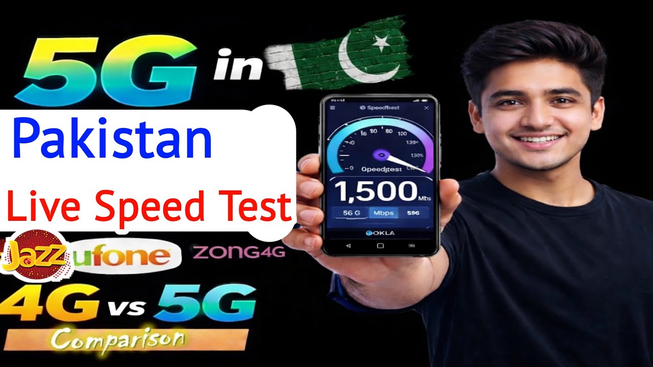 Internet speed test in Pakistan | 5G speed test in Pakistan | jazz internet offer 