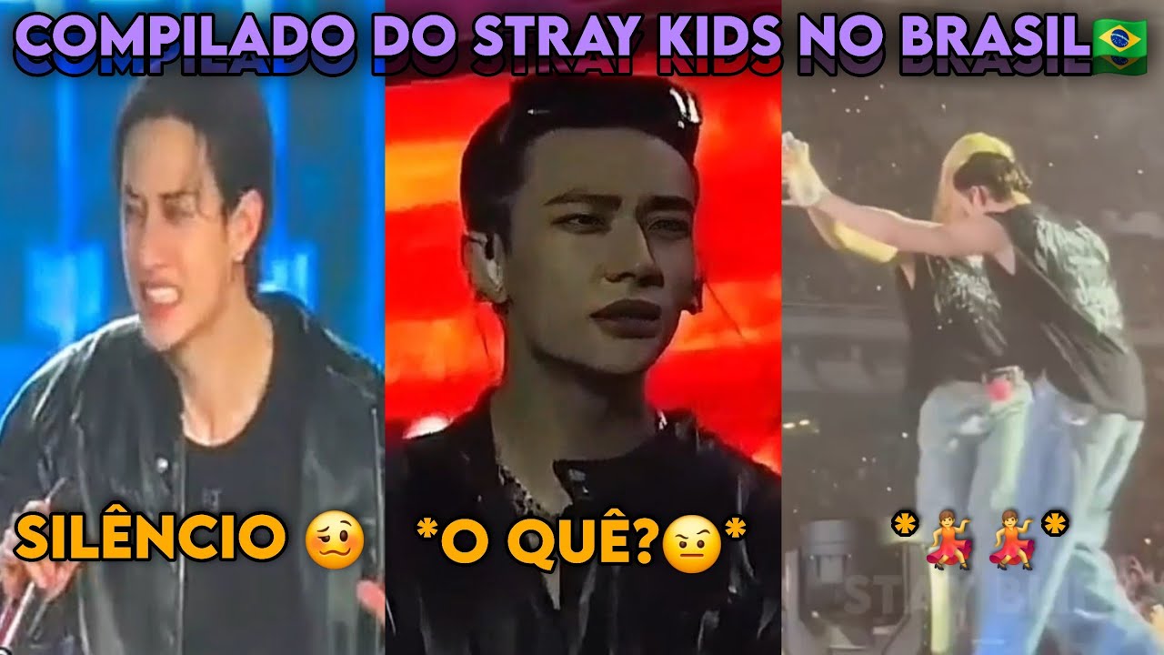 COMPILADO do STRAY KIDS no BRASIL