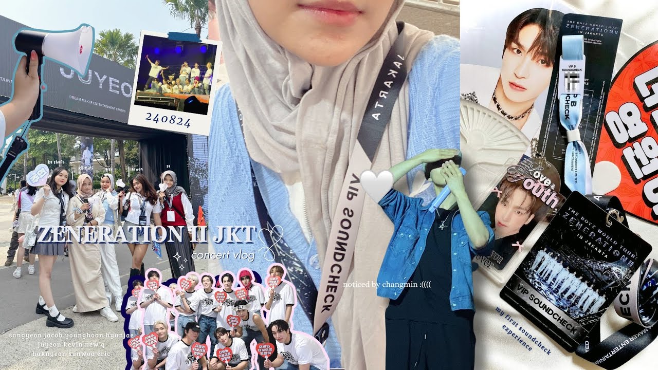 Concert vlog ─ The B log The Boyz Zeneration II in Jakarta (my 1st soundcheck experience) 🖤🤍