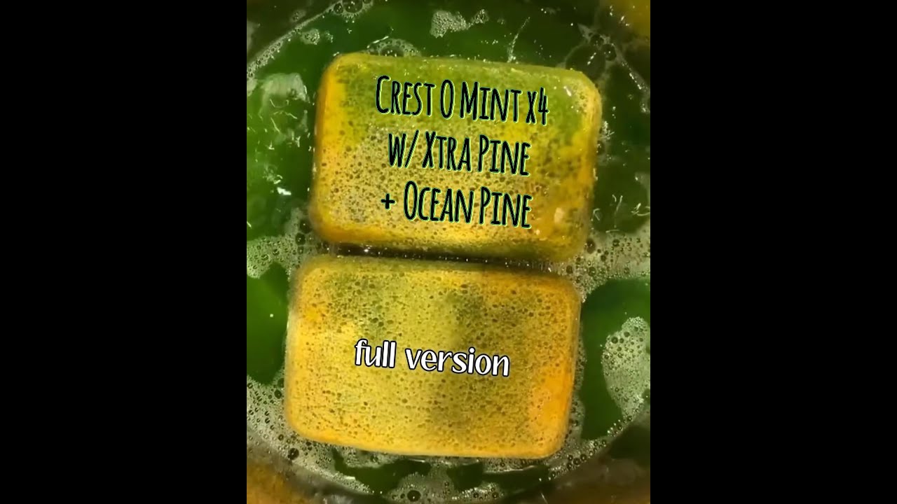 CREST O MINT MIX || FULL 15m SQUEEZE W/ POURS & RINSE 💚 Crest O Mint x4 w/ Ocean Pine & Xtra Pine 🌲