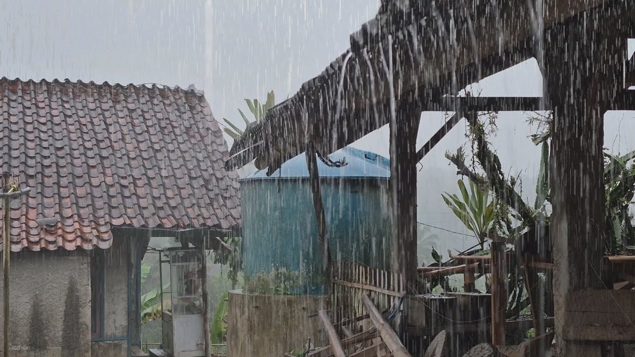 Heavy Rain Sounds for Deep Sleep and Relaxation | Rainstorm Ambience for Stress Relief