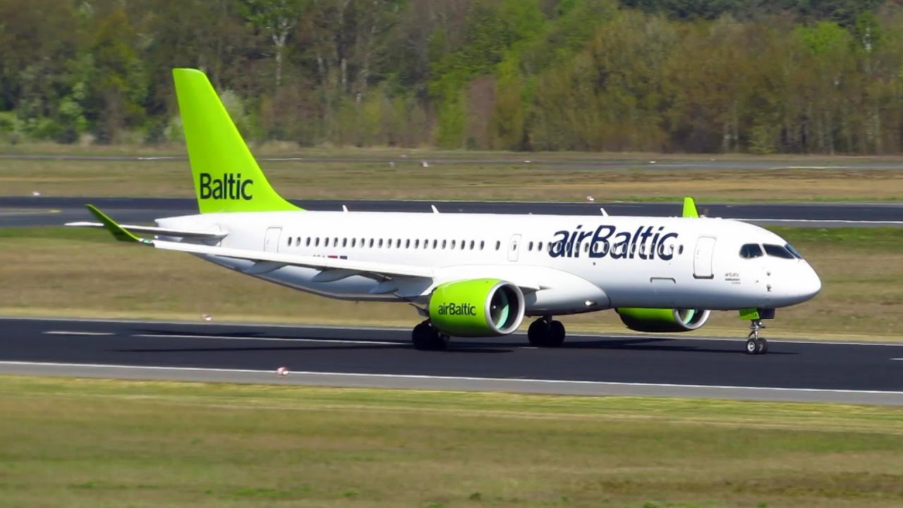 RARE! Air Baltic CS300 [YL-CSA] SUNNY Landing and Takeoff from Berlin Tegel Airport!