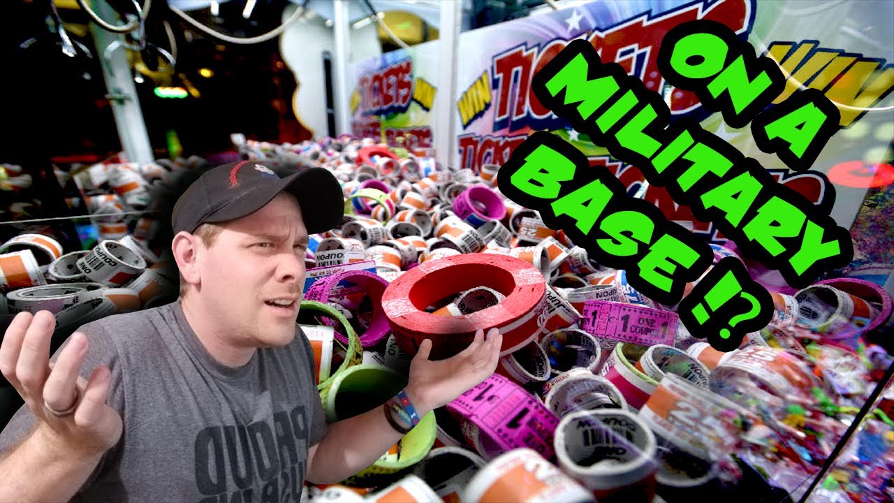 MILITARY BASE ARCADE! Destroying this arcade like its WWIII Epic Arcade Jackpots and Awesome Wins!