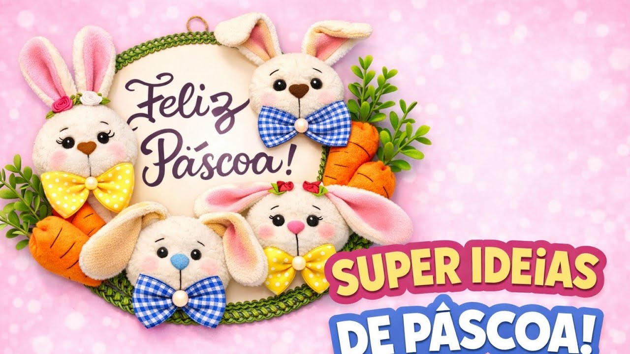 Páscoa Você vai Encantar a Todos Com Esse Lindo Enfeite de Porta 