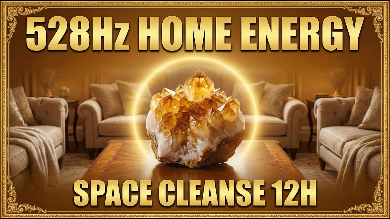 🔴 528Hz HOME POSITIVE ENERGY 12 Hours | Cleanse Space & Inner Balance Healing LIVE