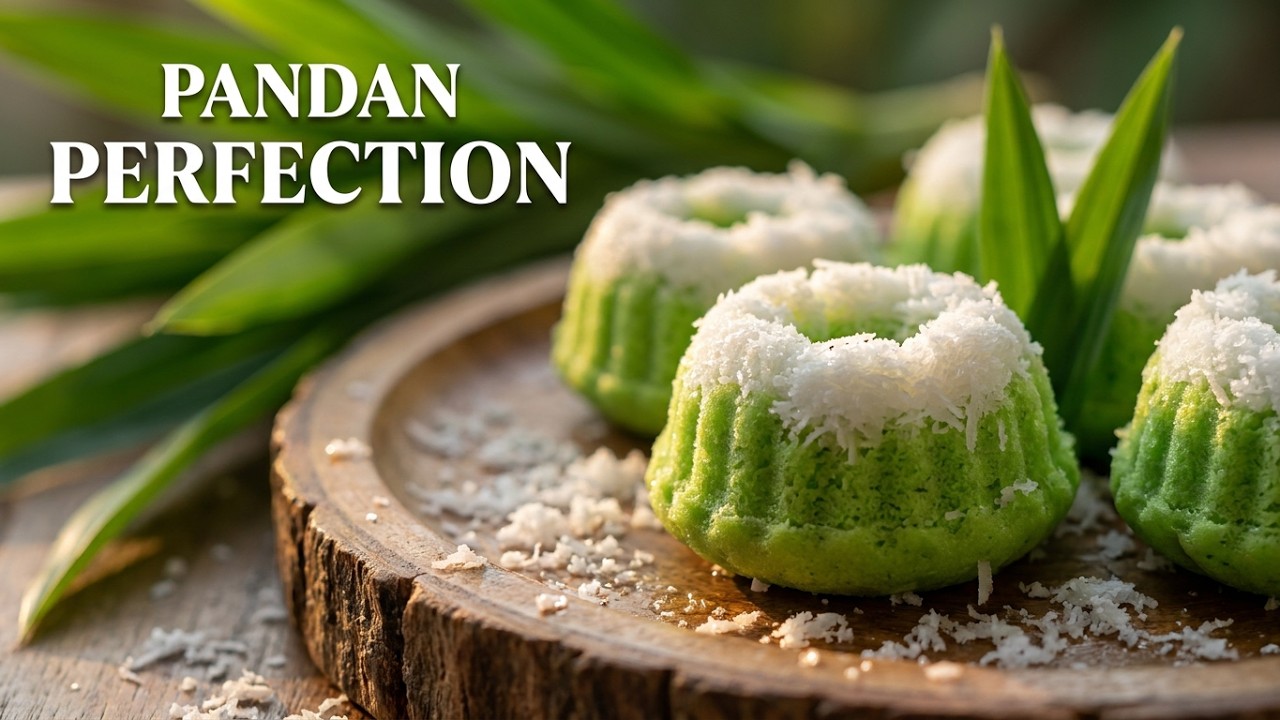 How to Make Steamed Coconut Pandan Cupcakes - Puteri Ayu
