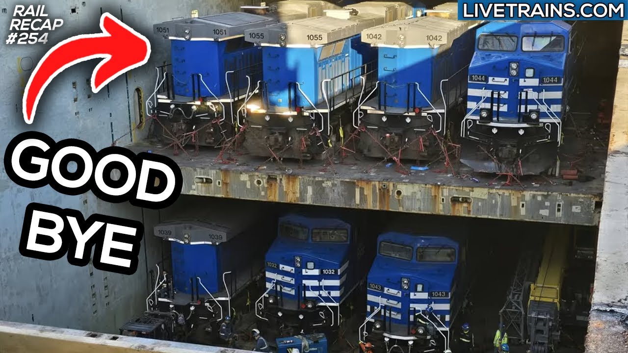 КОНЕЦ ЭПОХИ! Оставшиеся локомотивы CEFX AC44 покидают США | RailRecap 254