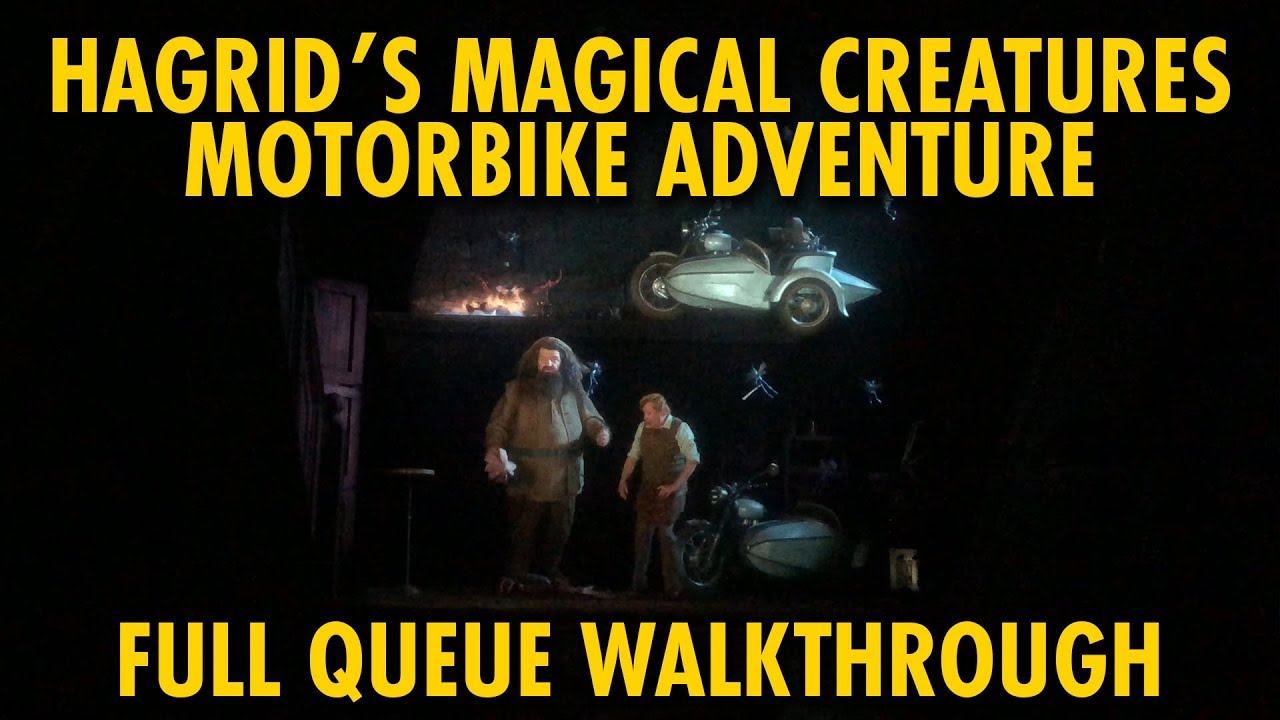 Hagrid's Magical Creatures Motorbike Adventure Full Queue Walkthrough | Universal Orlando