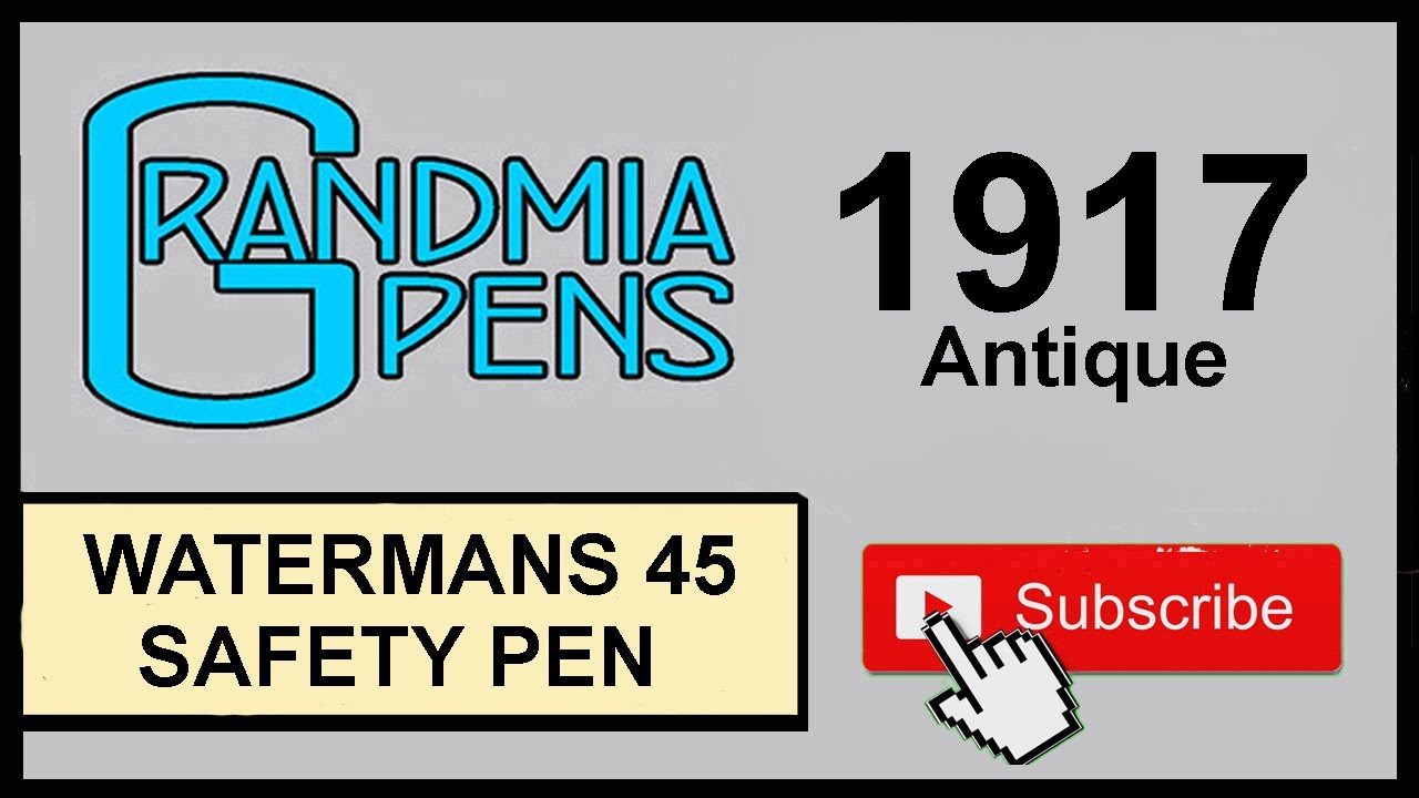 ANTIQUE WATERMANS IDEAL 45 SAFETY PEN
