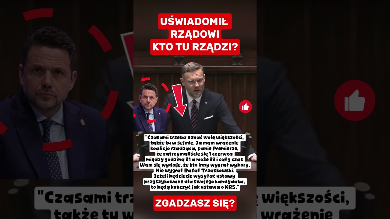 TUSK ZAŁAMANY ŻE BOGUCKI ZNOWU MU TO PRZYPOMNIAŁ!  #polityka #polskapolityka #tusk #nawrocki #sejm