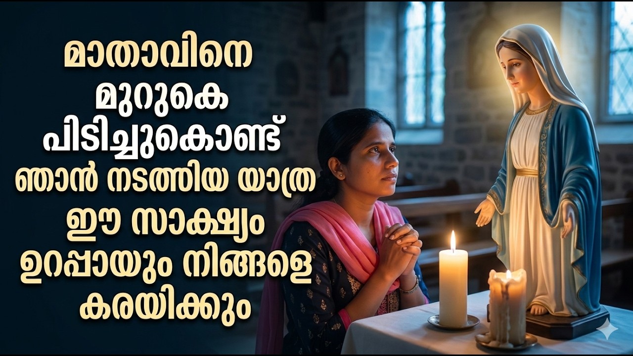 മാതാവിനെ  മുറുകെ പിടിച്ചുകൊണ്ട് ഞാൻ നടത്തിയ യാത്ര ഈ സാക്ഷ്യം ഉറപ്പായും നിങ്ങളെ കരയിക്കും