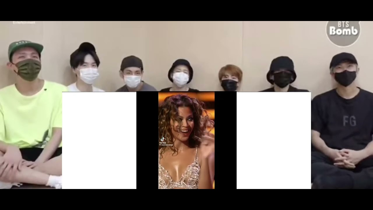Bts reaction to Beyonce moments I found on Tiktok pt 4 (fake reaction)