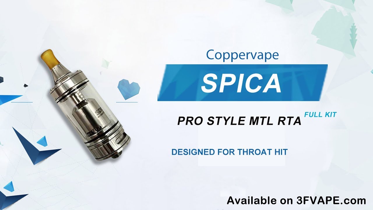 Coppervape Spica Pro Style MTL RTA Full Kit