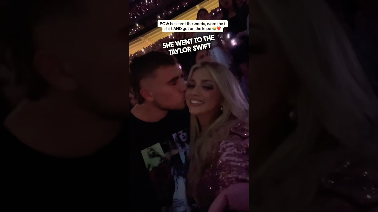 The best Taylor Swift concert proposal ever 💍 #shorts #taylorswift