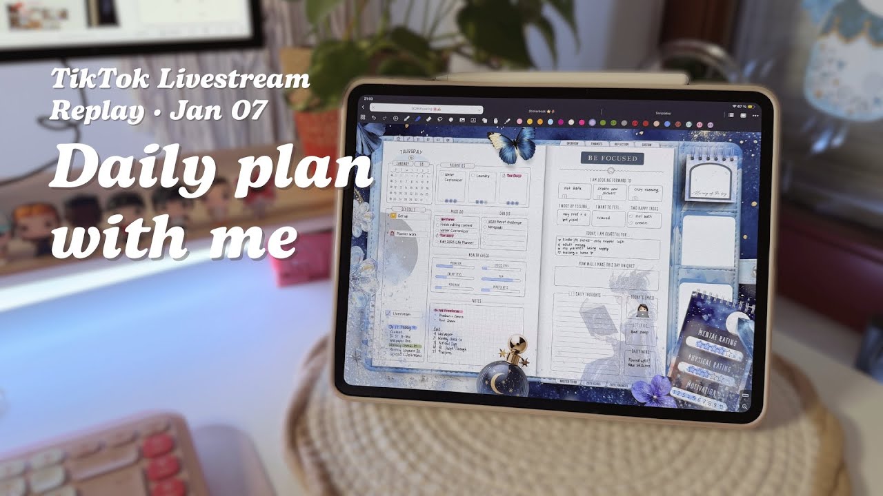 TikTok Replay 07.01.2026 | Digital Daily Plan with me on iPad