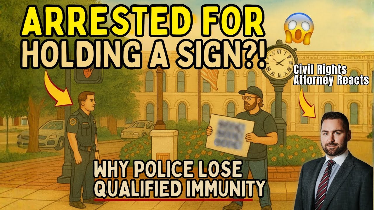 Arrested for Holding a Protest Sign? Why Police Lose Qualified Immunity