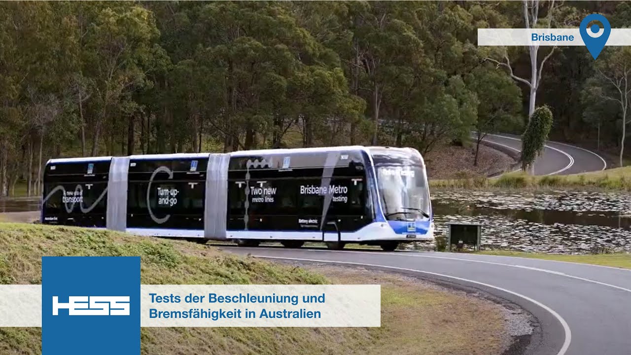 Test der Beschleunigung und Bremsfähigkeit am Mount Cotton in Brisbane (AUS)