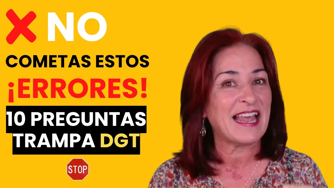 ❌ ¡NO cometas estos errores en el examen teórico! 10 preguntas trampa de la DGT que SUSPENDEN