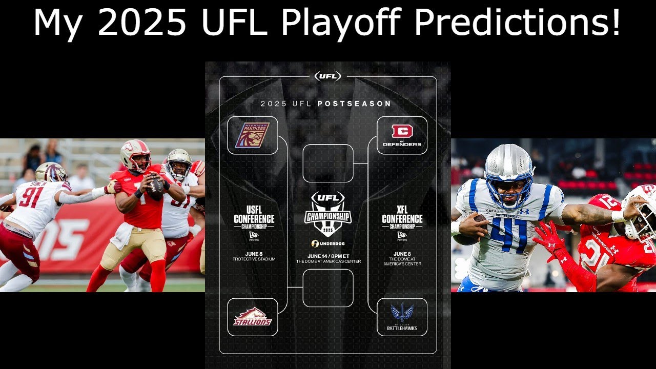 My 2025 UFL Playoff Predictions!