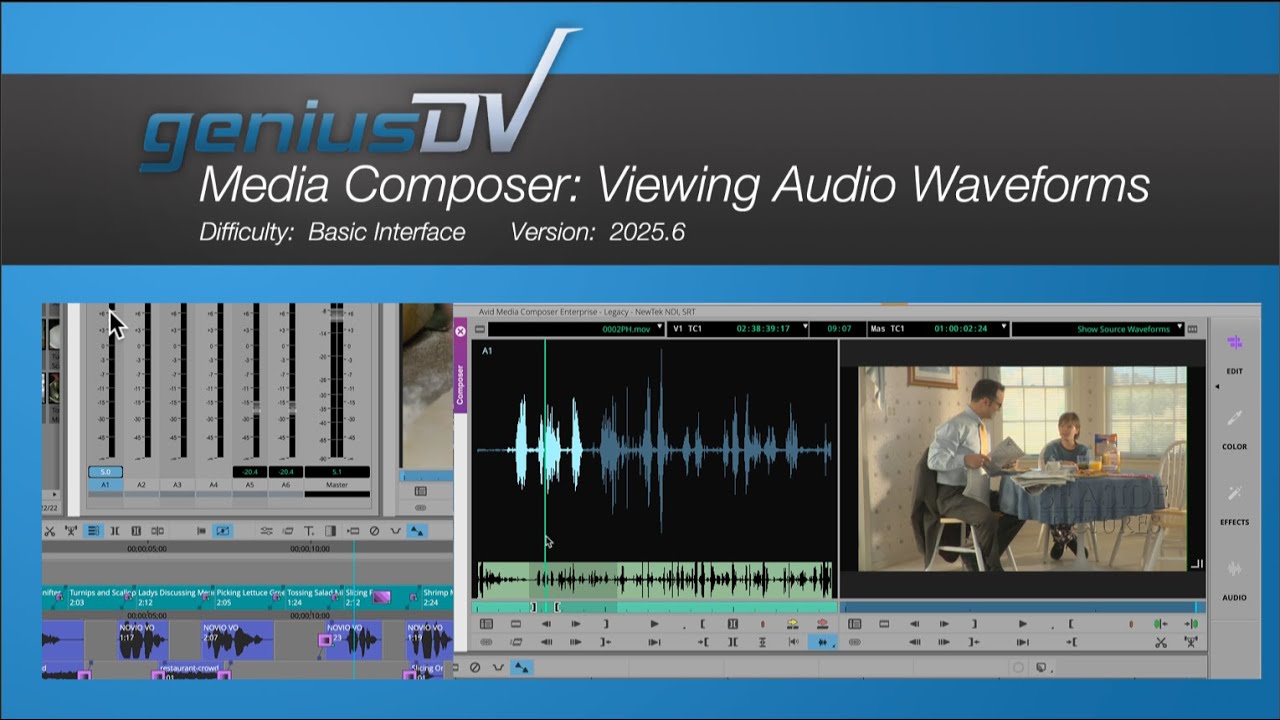 Media Composer Audio Waveforms
