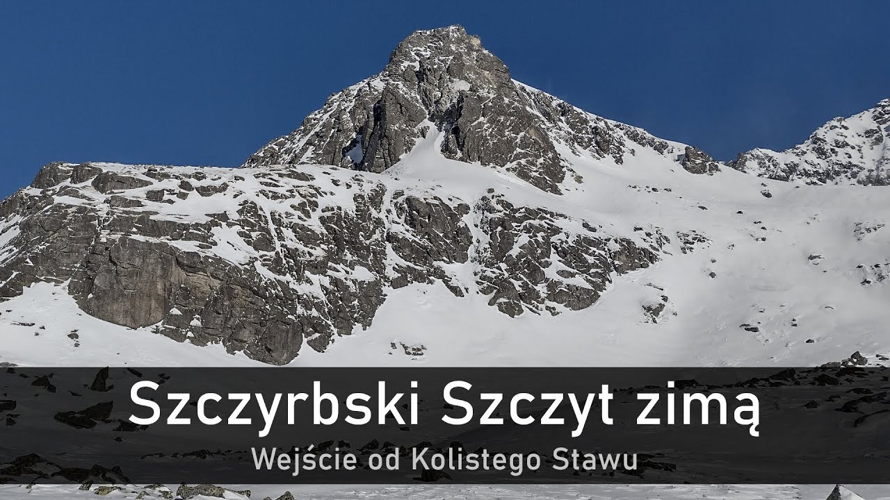 Szczyrbski Szczyt zimą - wejście od Kolistego Stawu