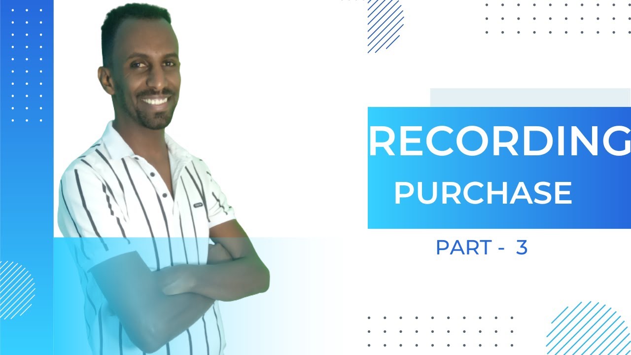 #12 Recording purchase related transactions on peachtree in Amharic simple steps