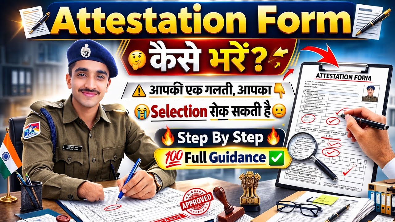 📝Attestation Form Filling Complete Guide✅|➡️Medical & Joining Se Pehle Jarur Dekhe🙏| #rpf #govtjobs