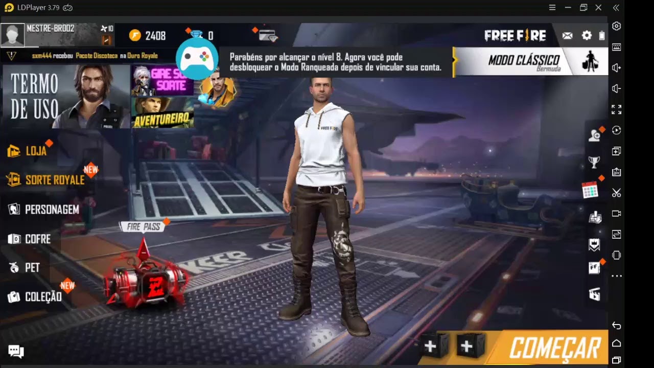 LIVE 05 UPANDO CONTA DE CLIENTE COM MOD MENU VIP ANTIBAN FREE FIRE