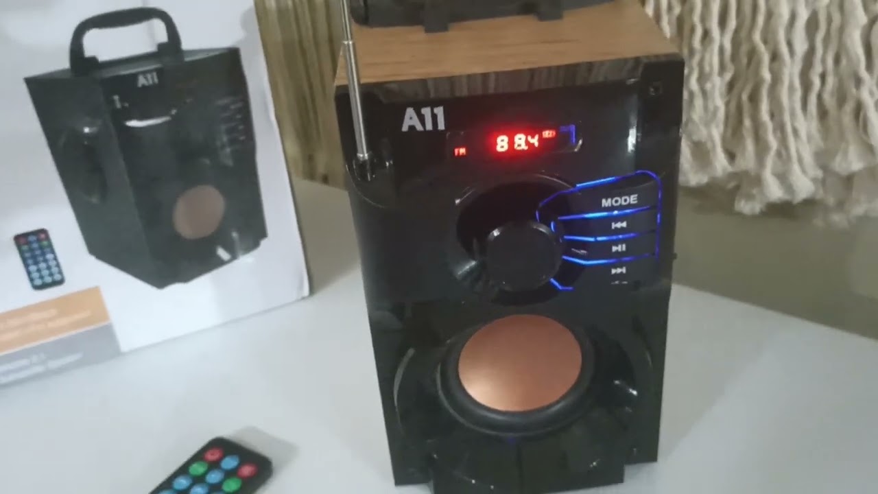 Review bluetooth speaker A11 with fm radio