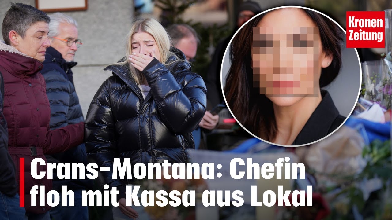 Crans-Montana: Chefin floh mit Kassa aus Lokal | krone.tv NEWS