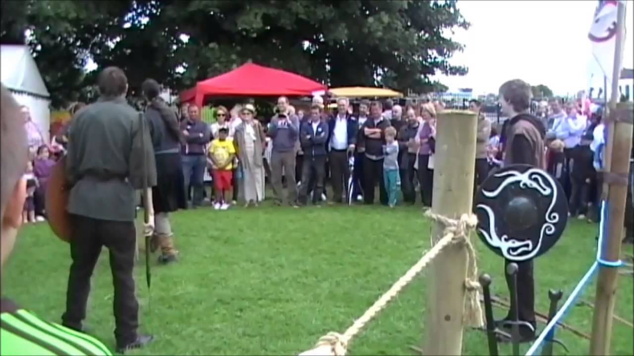 Eireann Edge Irish Warrior Battle Reenactment With Spear And Axe
