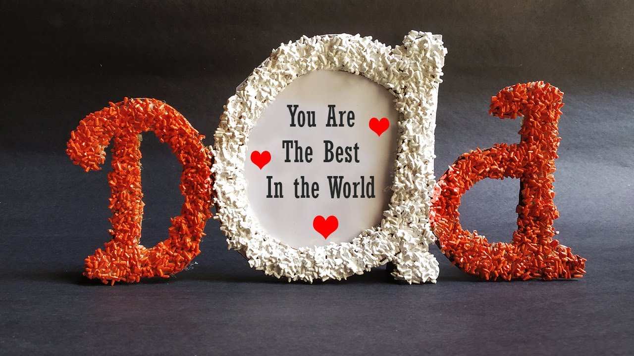 Father's Day Gift Ideas 2020| Photo frame craft idea easy |Homemade Fathers Day Gifts in Quarantine