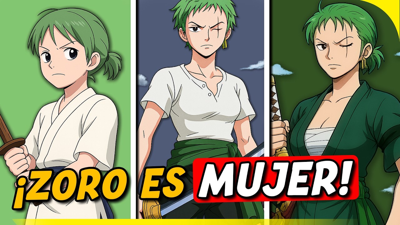 QUE PASARÍA SI... ¡ZORO FUERA MUJER! | ONE PIECE WHAT IF | DOJOTAKU TOPS