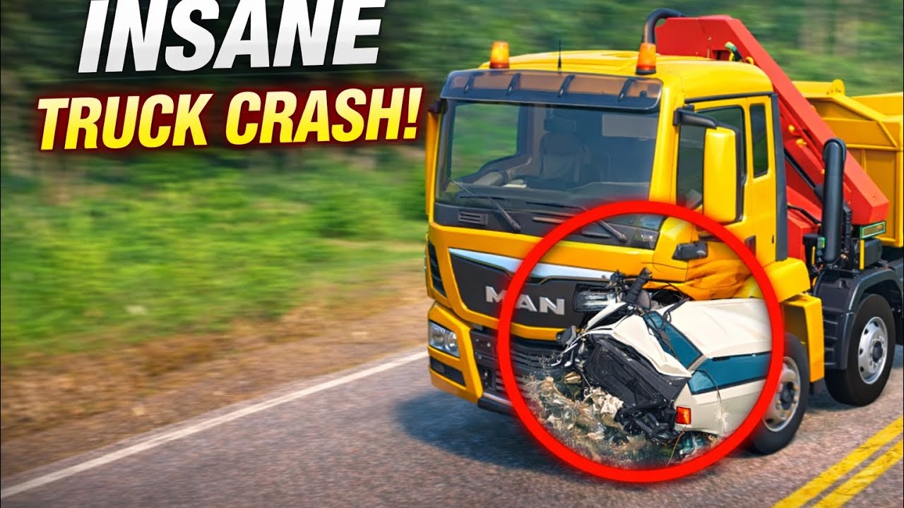 Insane Truck Crashes on Mountain Road 😱 | Realistic Crash Gameplay