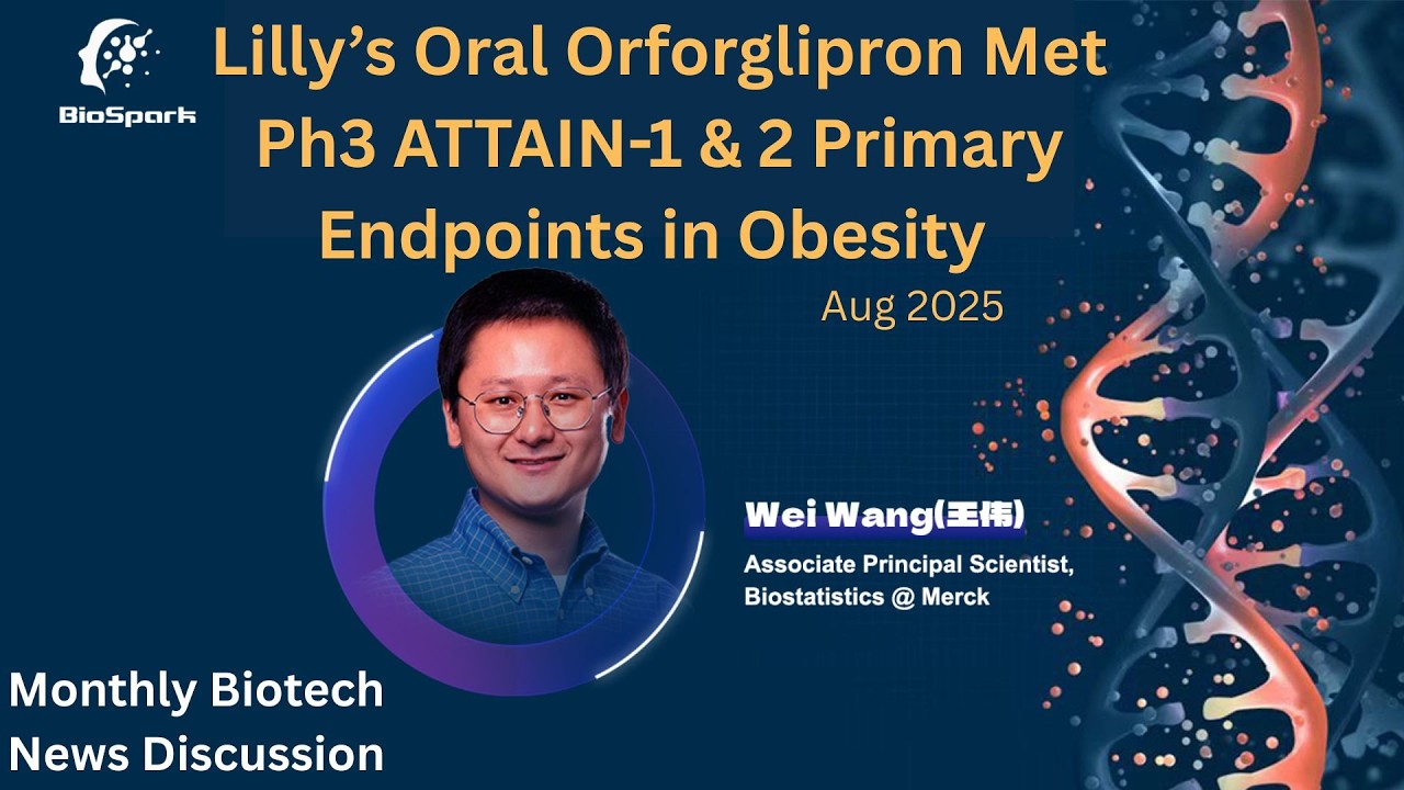 Lilly’s Oral Orforglipron Met Ph3 ATTAIN-1 & 2 Primary Endpoints in Obesity (Aug 2025)