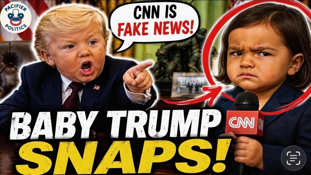 Baby Trump Insults CNN's Kaitlan Collins to Her Face!