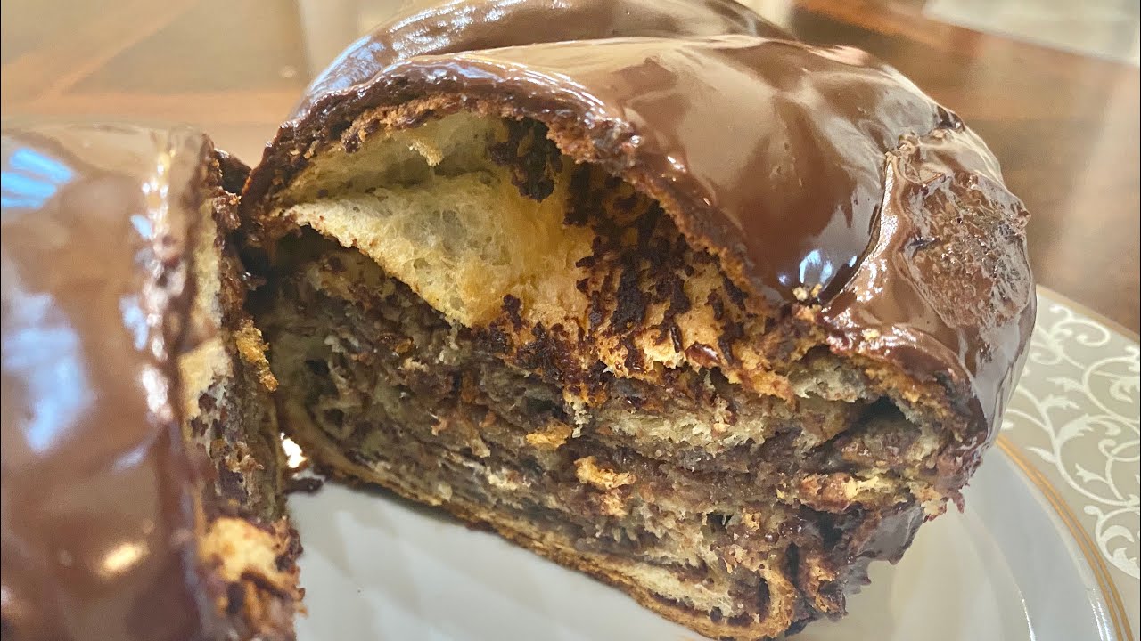How to make chocolate babka from scratch- بابكا الشوكولا