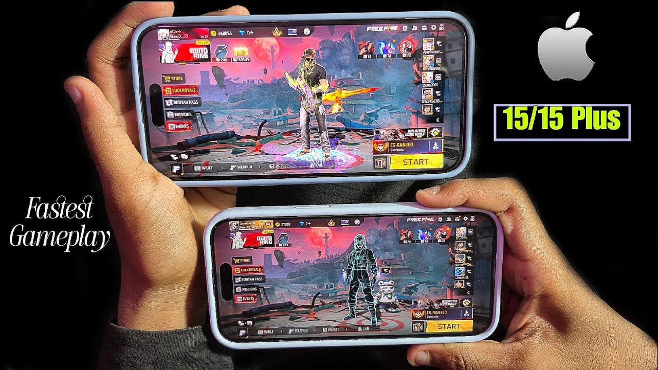 iphone 15 Vs 15 Plus Gaming Test ⚡ | Freestyle | Handcam Gameplay 🎮 | Flipkart BBD 2025 | #freefire 