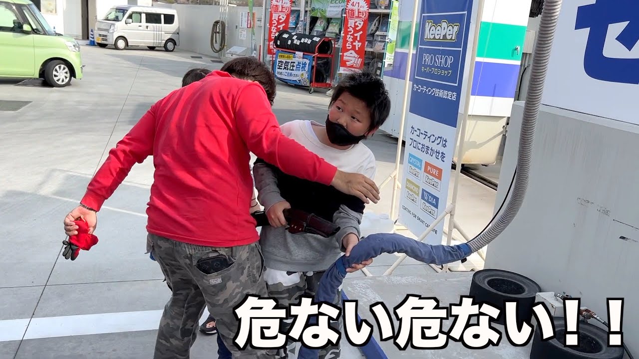 初めての洗車のお手伝いでてんやわんやのななここ！w【ココロマン普段の様子】