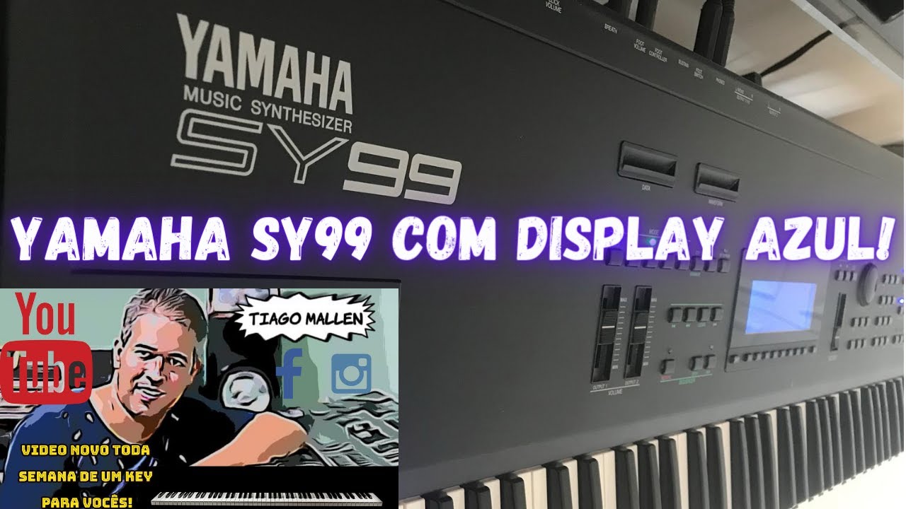 YAMAHA SY99 - TROCA DO BACKLIGHT - by TIAGO MALLEN  #manutenção