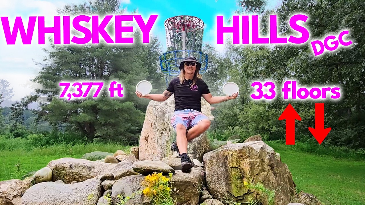 НЕЗАБЫВАЕМОЕ поле для диск-гольфа! Whiskey Hills DGC в Кастере, штат Мичиган