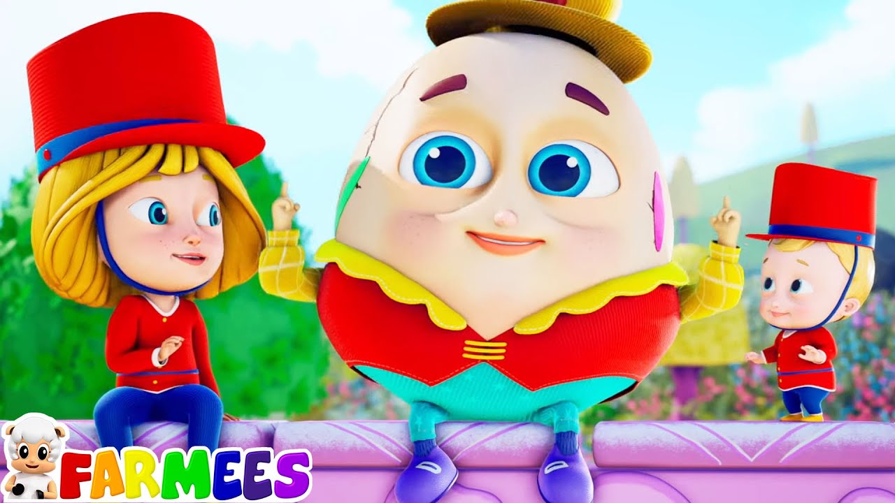 Humpty dumpty duduk di dinding + lagu pendidikan anak-anak