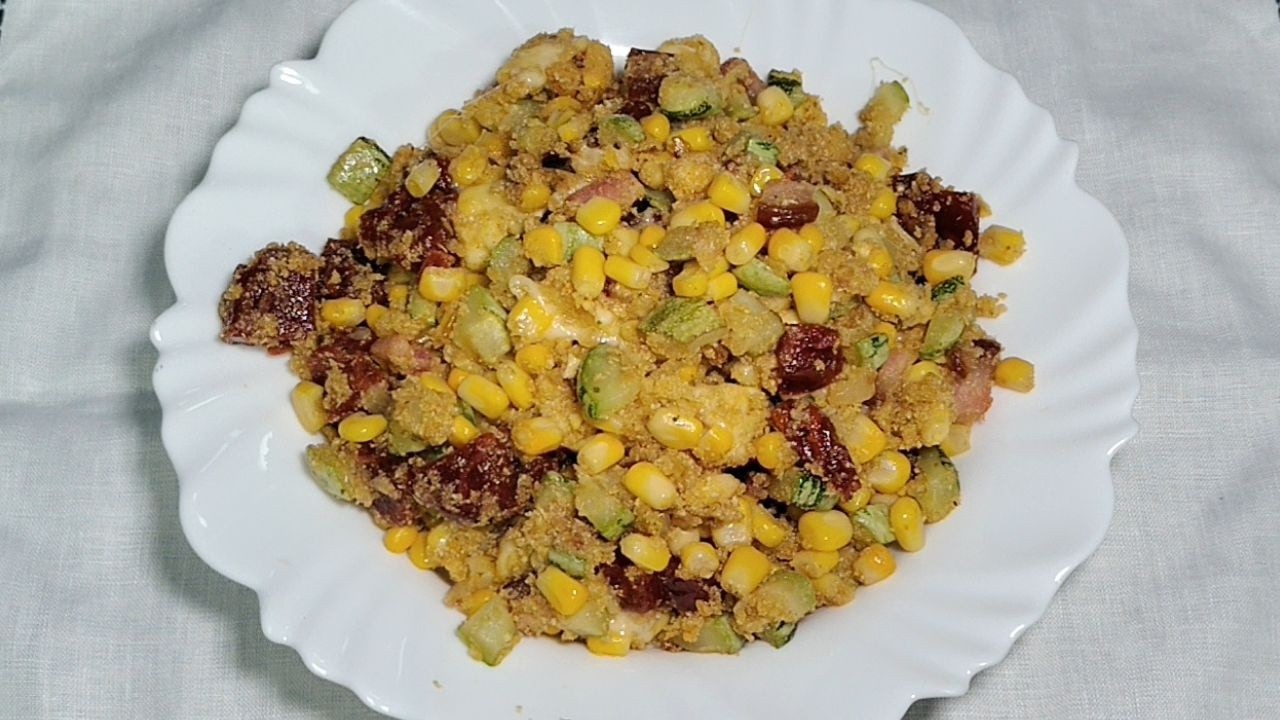 FAROFA COM QUEIJO MINAS PERFEITO