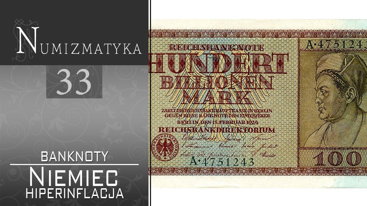 Niemieckie banknoty - hiperinflacja - Numizmatyka cz. 33