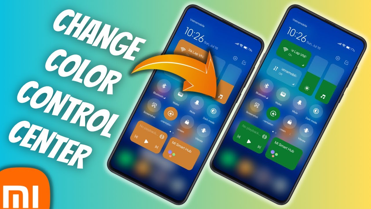 Change Color Control Center Miui 14/13 | Eight Color For Xiaomi Devices