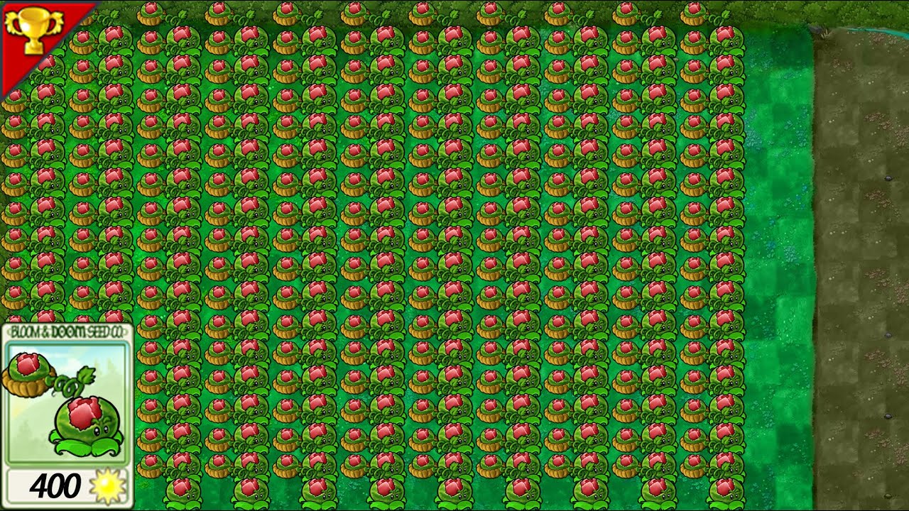 Super Large Map 99CabbageMelon VS 999Zombies-------Plants vs Zombies