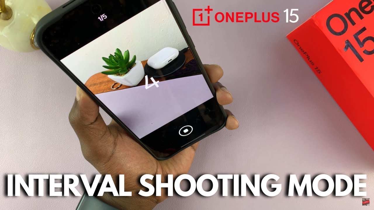 Как использовать режим интервальной съемки на OnePlus 15