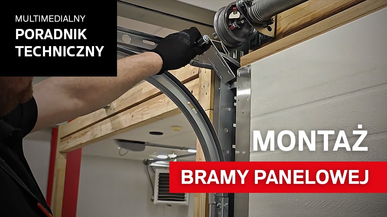 Montaż bramy panelowej z nadprożem ( HN Minimum 220 mm )