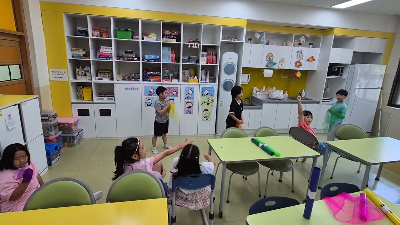 신체놀이 오색스카프놀이 늘봄허브 늘봄학교